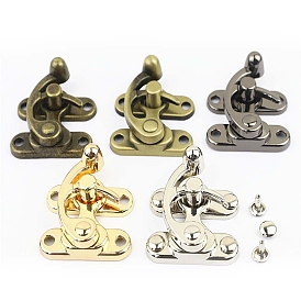 Zinc Alloy Wooden Box Lock Catch Clasps, Jewelry Box Latch Hasp Lock Clasps