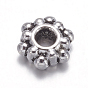  Perles de séparateur de style tibétain , sans plomb et sans cadmium, fleur