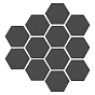 Acrylplatte, Hexagon