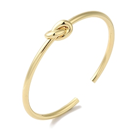 Brass Open Cuff Bangles, Knot