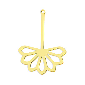 201 подвески из нержавеющей стали, лазерная резка, цветок