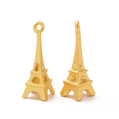 Rack Plating Alloy Pendants, Eiffel Tower Charms