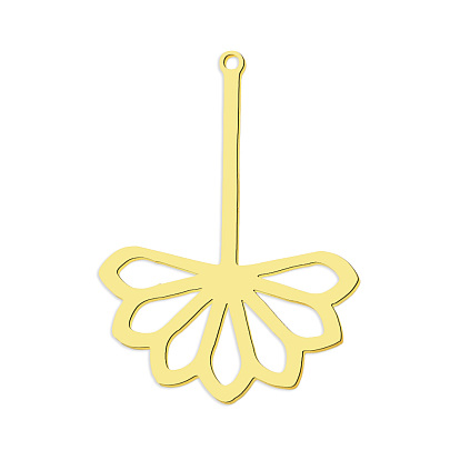 201 подвески из нержавеющей стали, лазерная резка, цветок