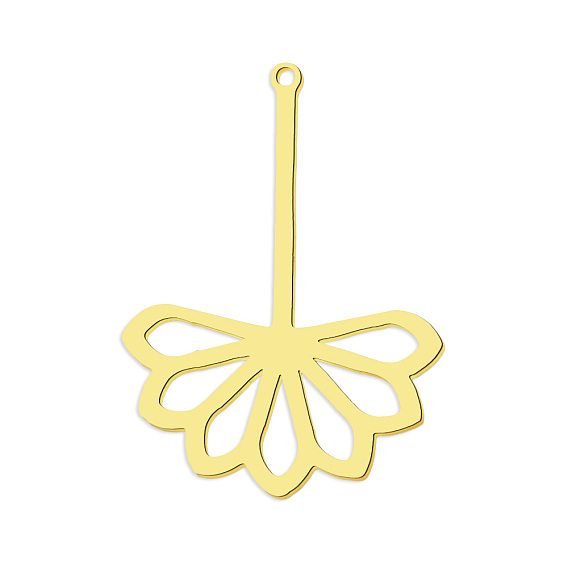 201 подвески из нержавеющей стали, лазерная резка, цветок