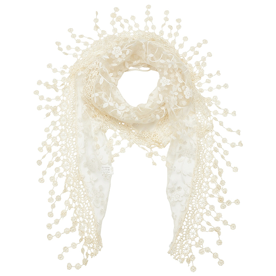 Cloth Polyester Headbands for Women, Triangle Lace Trim Hair Accessories