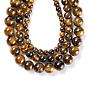 3 brins 3 tailles 4mm 6mm 8mm grade ab brins de perles rondes en œil de tigre naturel