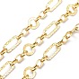Brass Figaro Chain, with Spool, Unwelded