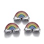 Legierung Schmelz Diacharme, Platin beschichtet, Regenbogen mit Wolkenform