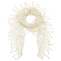Cloth Polyester Headbands for Women, Triangle Lace Trim Hair Accessories