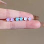 Star Resin Studs Earrings, with Rhodium Plated 925 Sterling Silver Pins