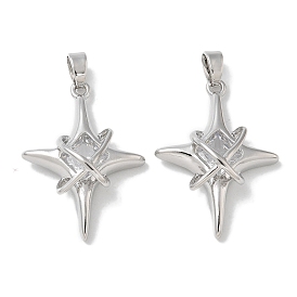 Стойка металлическая латунная микропрофилированная кубическая циркония подвески, долговечный, без свинца и без кадмия, звезда