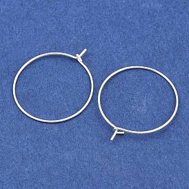 925 Sterling Silber Creolen, Weinglas-Charme-Ringe für DIY-Bastelkunst