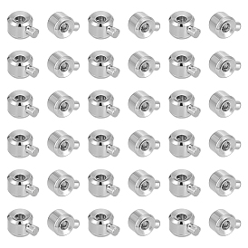 60 шт. латунные обжимные бусины, свободные шарики, прелести для пробки, долговечный, рондель