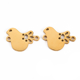 304 Stainless Steel Links Connectors, Laser Cut, Bird