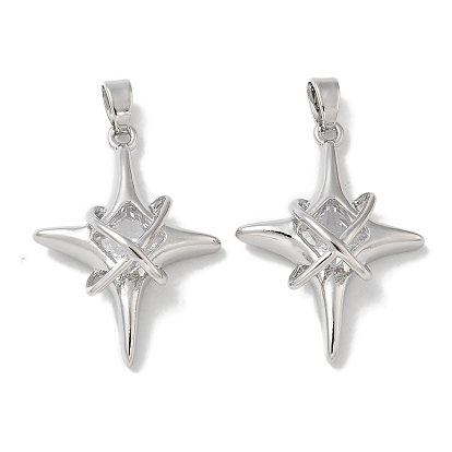 Стойка металлическая латунная микропрофилированная кубическая циркония подвески, долговечный, без свинца и без кадмия, звезда