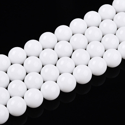 Запекание окрашенных непрозрачных стеклянных бусин, круглые