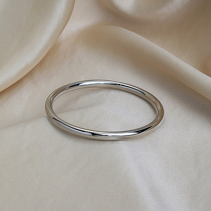 304 простые браслеты из нержавеющей стали для женщин