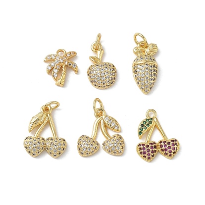 Латунные микро проложить кубического циркония подвески, золотые, с целью перехода в кольце