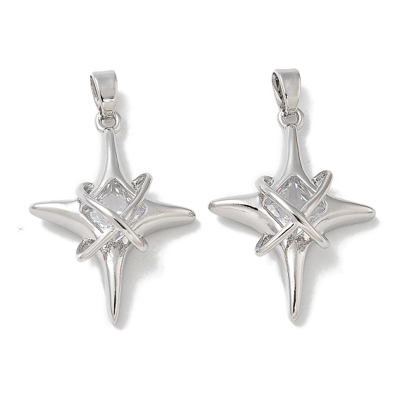 Стойка металлическая латунная микропрофилированная кубическая циркония подвески, долговечный, без свинца и без кадмия, звезда