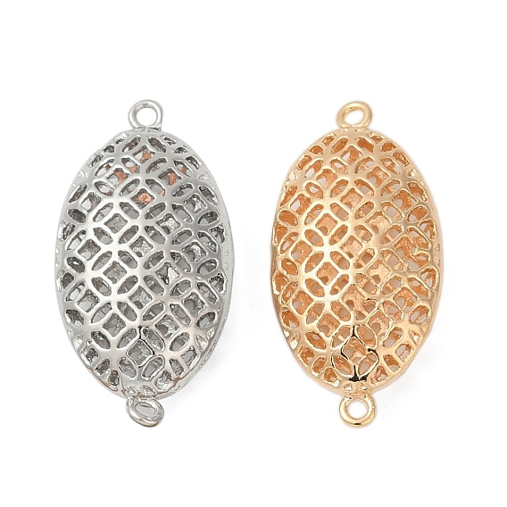 Латунные полые соединительные подвески, овальные связи