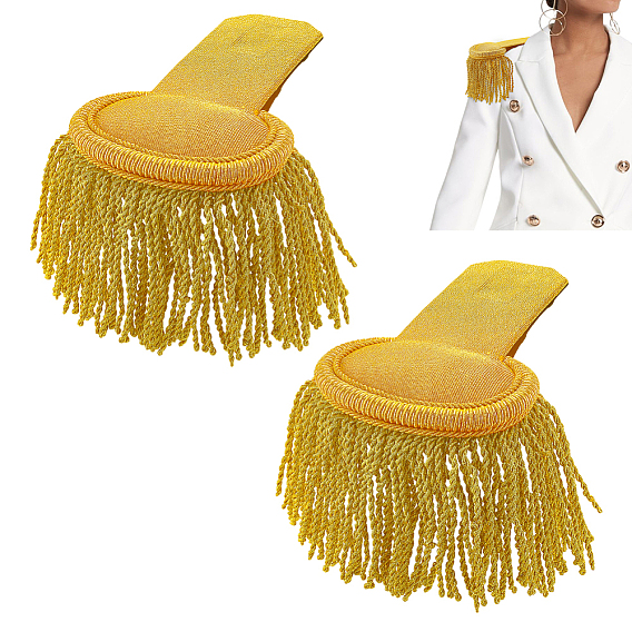 Ткань с железными эполетами аксессуары костюма, кисточка