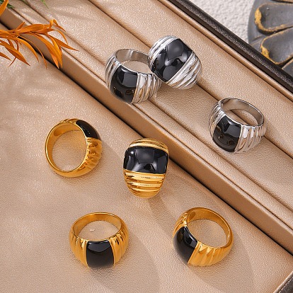 Палец кольца из нержавеющей стали, с эпоксидной смолой