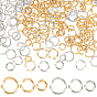 300шт 6 стили стойка покрытие латунные соединительные кольца, открытые кольца прыжок, долговечный