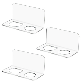 Multi-Purpose Acrylic Comb Organizer Wall-Mounted Bathroom Storage Shelf