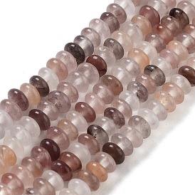 Natural Quartz Beads Strands, Rondelle