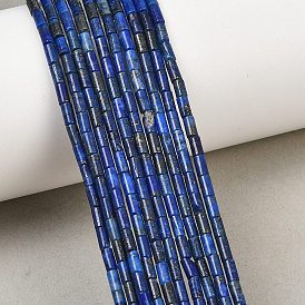 Dyed Natural Lapis Lazuli Beads Strands, Column