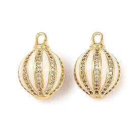 Латунные микро проложить кубического циркония подвески, подвески из воздушных шаров, с эмалью, стойки покрытие, долговечный, без кадмия и без свинца