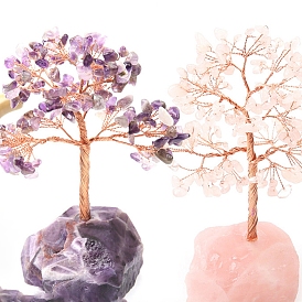 Украшения для скульптуры деревьев из натуральных драгоценных камней, для домашнего офисного стола