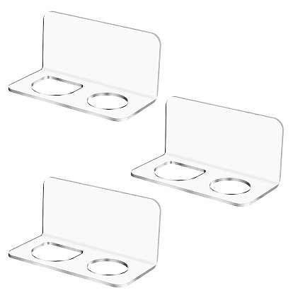 Multi-Purpose Acrylic Comb Organizer Wall-Mounted Bathroom Storage Shelf