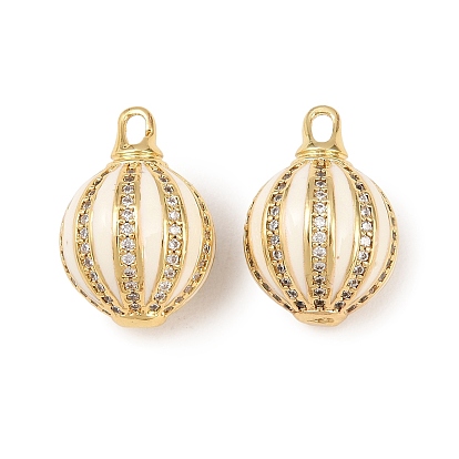 Латунные микро проложить кубического циркония подвески, подвески из воздушных шаров, с эмалью, стойки покрытие, долговечный, без кадмия и без свинца