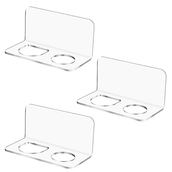 Multi-Purpose Acrylic Comb Organizer Wall-Mounted Bathroom Storage Shelf