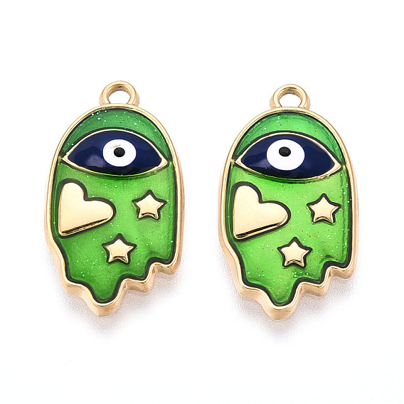 304 нержавеющей стальной эмали подвески, парамеции, ионное покрытие (ip), реальный 18 k позолоченный