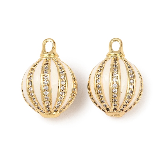 Латунные микро проложить кубического циркония подвески, подвески из воздушных шаров, с эмалью, стойки покрытие, долговечный, без кадмия и без свинца