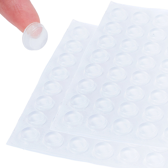 128шт. круглые силиконовые противоударные защитные наклейки на бампер, для холодильника, мебель, шкафы, стена, автомобиль