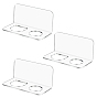 Multi-Purpose Acrylic Comb Organizer Wall-Mounted Bathroom Storage Shelf