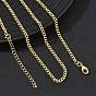 2.5MM Brass Curb Chain Necklaces for Women, Long-Lasting Plated
