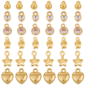 48 шт 6 стили латунные подвески