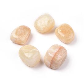 5Pcs Natural Topaz Jade Beads, Tumbled Stone, Vase Filler Gems, No Hole/Undrilled, Nuggets