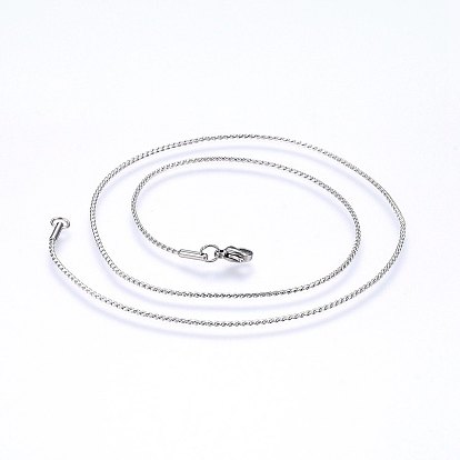 304 из нержавеющей стали цепи ожерелья, с карабин-лобстерами 