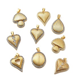 Латунные микро проложить кубического циркония подвески, стойки покрытие, долговечный, без свинца и без кадмия, реальный 18 k позолоченный