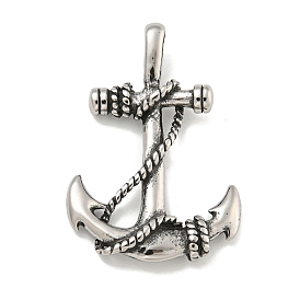 316 Surgical Stainless Steel Pendants, Anchor Charm