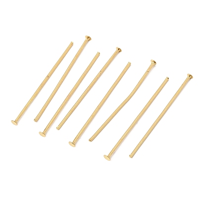 SHEGRACE Brass Flat Head Pins, Cadmium Free & Nickel Free & Lead Free, Long-Lasting Plated