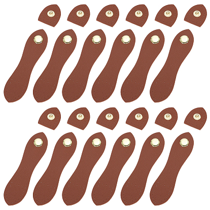 12 пряжки из искусственной кожи для сумок, с железной фурнитурой, золотые