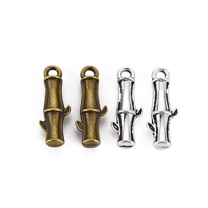 Сплавочные сеттинги для кулона, тибетский стиль, без кадмия и без свинца, бамбуковую палку