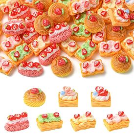 70шт. 7 стили непрозрачная смоляная витрина декорирование, аксессуары для кукольного домика с микро-ландшафтом, притворяясь опорными украшениями, разнообразные