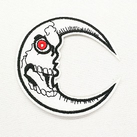 Computerized Embroidery Cloth Iron on/Sew on Patches, Costume Accessories, Appliques, Moon